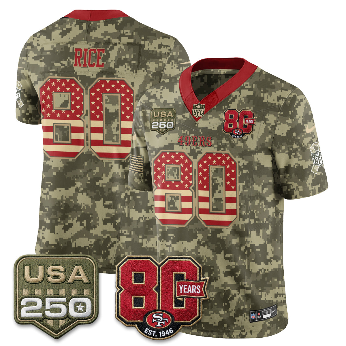 SF 2026 Salute to Service Edition Vapor Jersey - Stitched