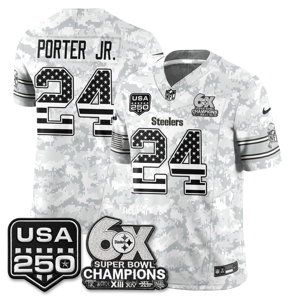 Pittsburgh Steelers 2026 Salute to Service Edition Vapor Jersey - Stitched
