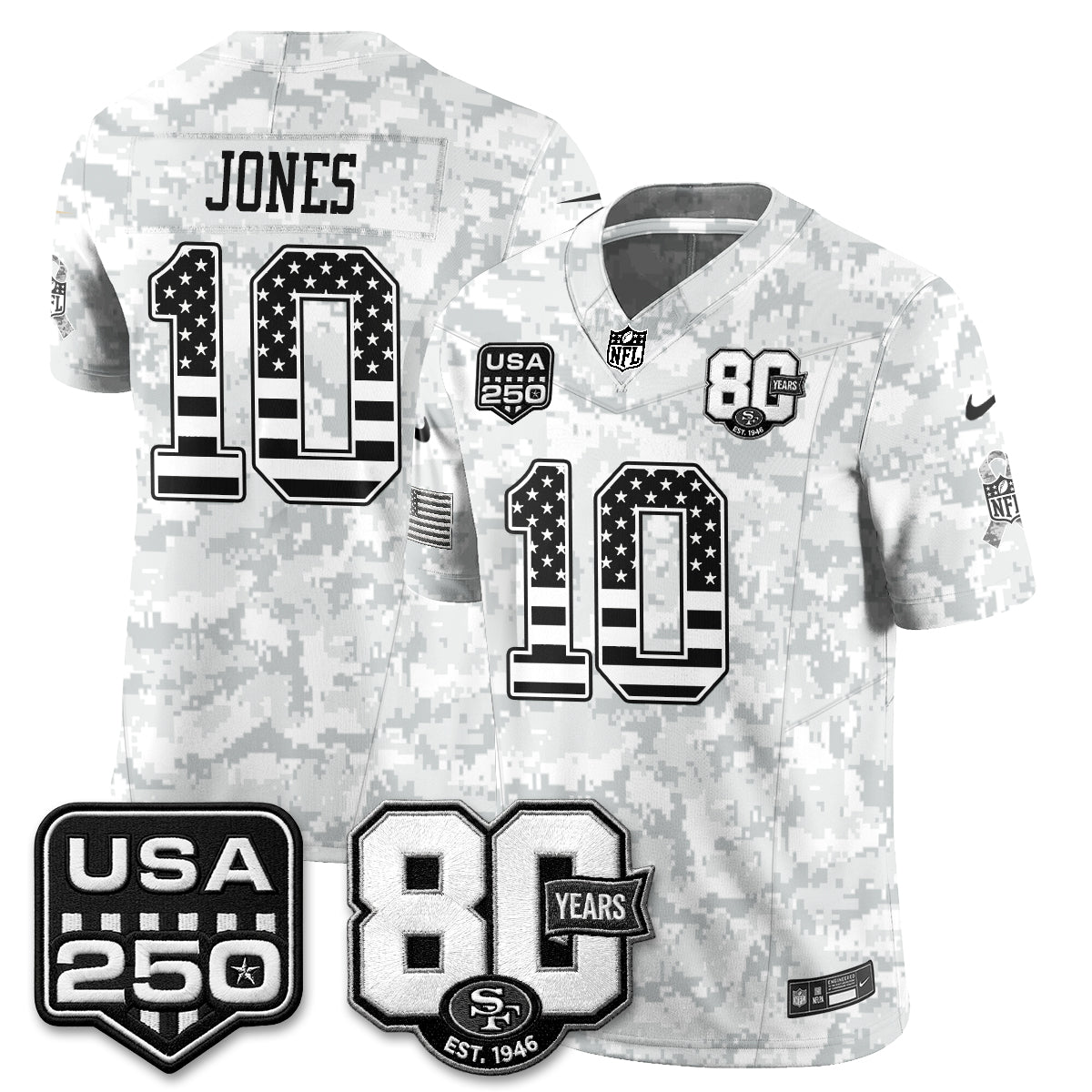 SF 2026 Salute to Service Edition Vapor Jersey - Stitched