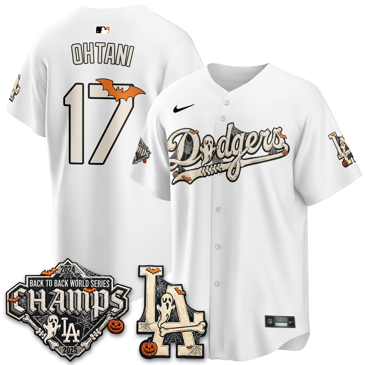 Los Angeles Dodgers Halloween 2026 Vapor Jersey - Stitched