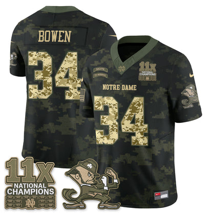ND 2026 Salute to Service Vapor Jersey - Stitched