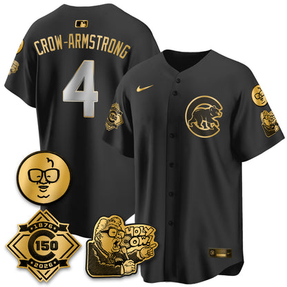 CHC 150th Anniversary Harry Caray Holy Cow Vapor Premier Limited Jersey - All Stitched V3