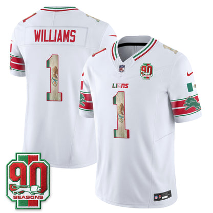 Detroit Lions Mexico Edition Vapor Jersey - Stitched