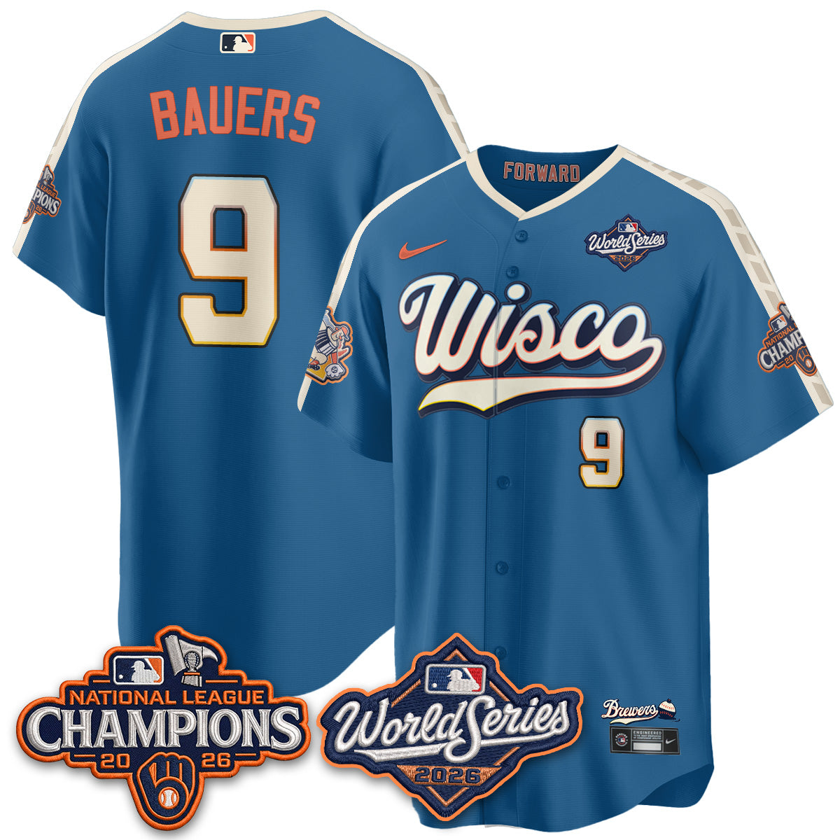 MIL 2026 NL Champions Vapor Jersey - Stitched n1