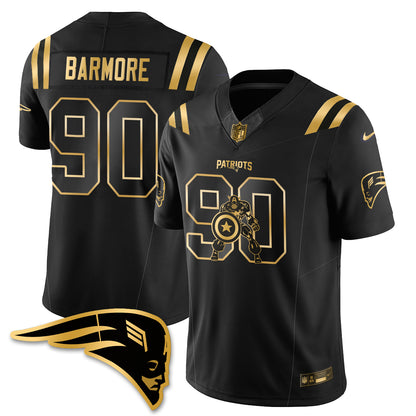 New England Patriots x Vibranium Shield Edition Vapor Jersey - Stitched