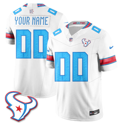 Houston Texans 2026 Rivalries Vapor Custom Jersey - Stitched