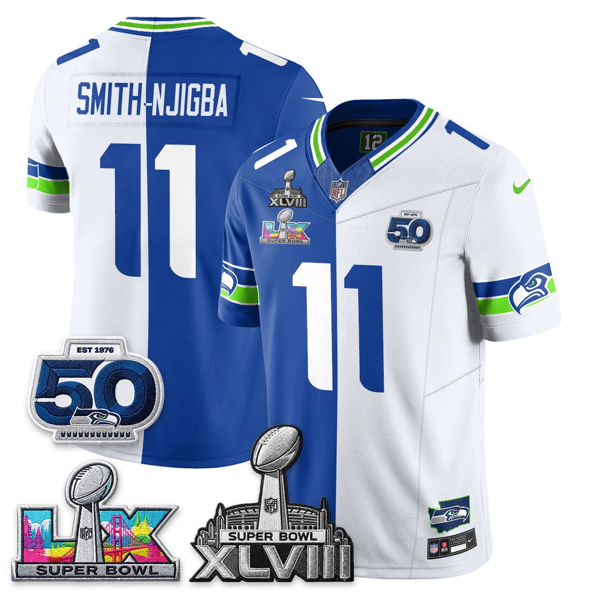 SEA SB LX Champs Split Edition Vapor Jersey - Stitch