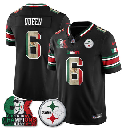 Pittsburgh Steelers Mexico Edition Vapor Jersey - Stitched