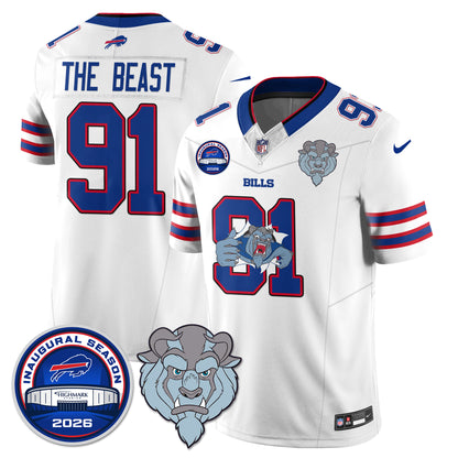 Buffalo Bills x Hairy Blue Beast Edition Vapor Jersey - Stitched