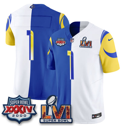 Los Angeles Rams Split Vapor Jersey - Stitched