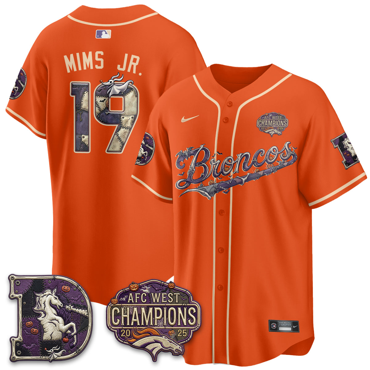 DEN 2026 Nightmare Edition Vapor Baseball Jersey - Stitched