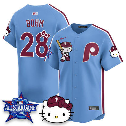 Philadelphia Phillies x Meow Kitty Vapor Limited Jersey V2- Stitched