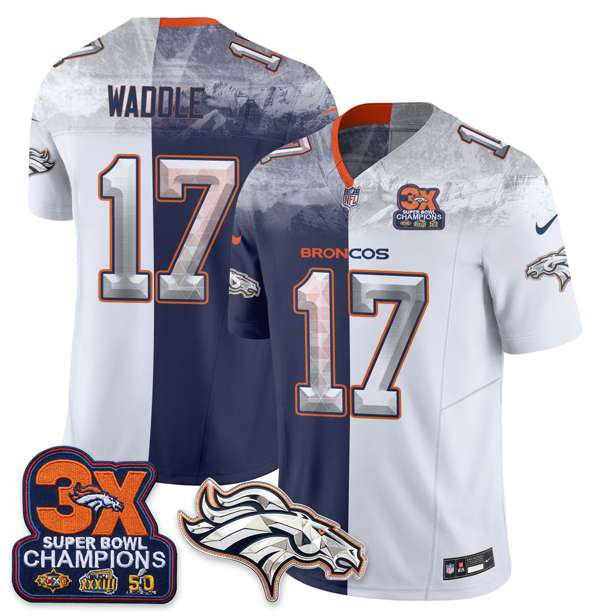 DEN Mile High Split Edition Vapor Jersey - Stitched