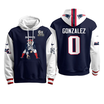 New England Patriots Minuteman Edition Fleece Hoodie - Printed