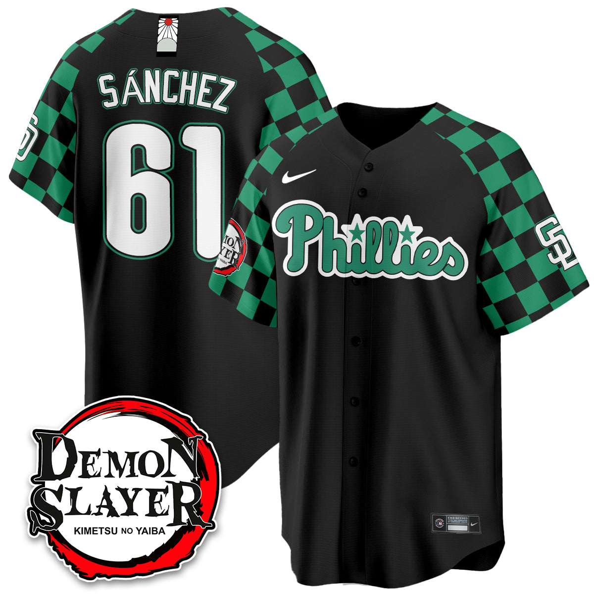 Philadelphia Phillies Demon Slayer Vapor Limited Jersey - Stitched