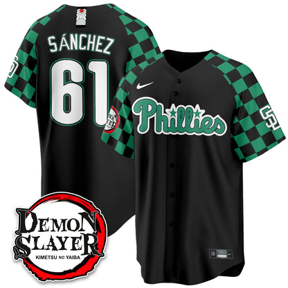 Philadelphia Phillies Demon Slayer Vapor Limited Jersey - Stitched