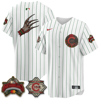 Chicago Cubs A Nightmare on Wrigley Field Edition Vapor Jersey - Stitched
