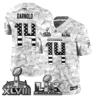 Seattle Seahawks 2026 Salute to Service Edition Vapor Jersey V2- Stitched
