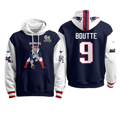 New England Patriots Minuteman Edition Fleece Hoodie - Printed