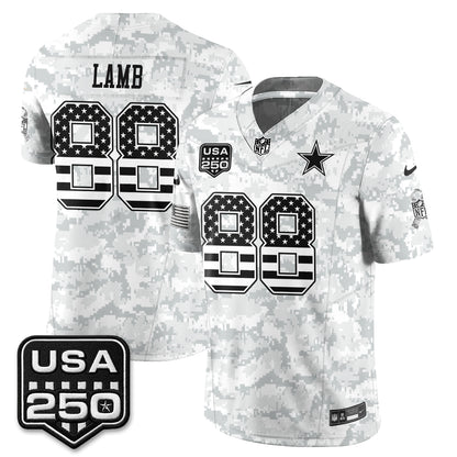 DAL 2026 Salute to Service Edition Vapor Jersey - Stitched