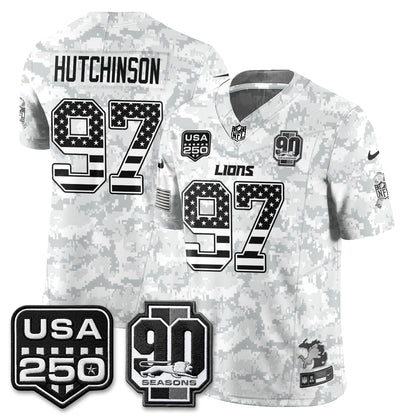 DET 2026 Salute to Service Vapor Jersey - Stitched