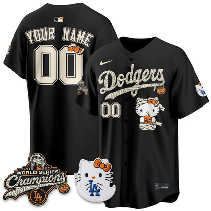 Los Angeles Dodgers Halloween 2026 Vapor Custom Jersey V2- Stitched