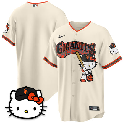 San Francisco Giants x Meow KT Vapor Jersey - Stitched