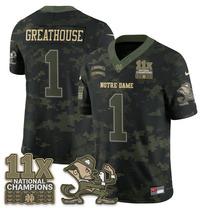 ND 2026 Salute to Service Vapor Jersey - Stitched