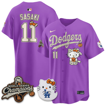 Los Angeles Dodgers Halloween 2026 Vapor Jersey V2- Stitched