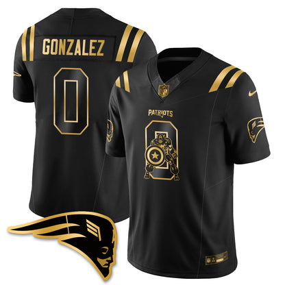 New England Patriots x Vibranium Shield Edition Vapor Jersey - Stitched