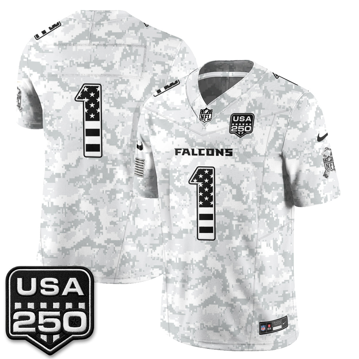 Atlanta Falcons 2026 Salute to Service Vapor Jersey - Stitched