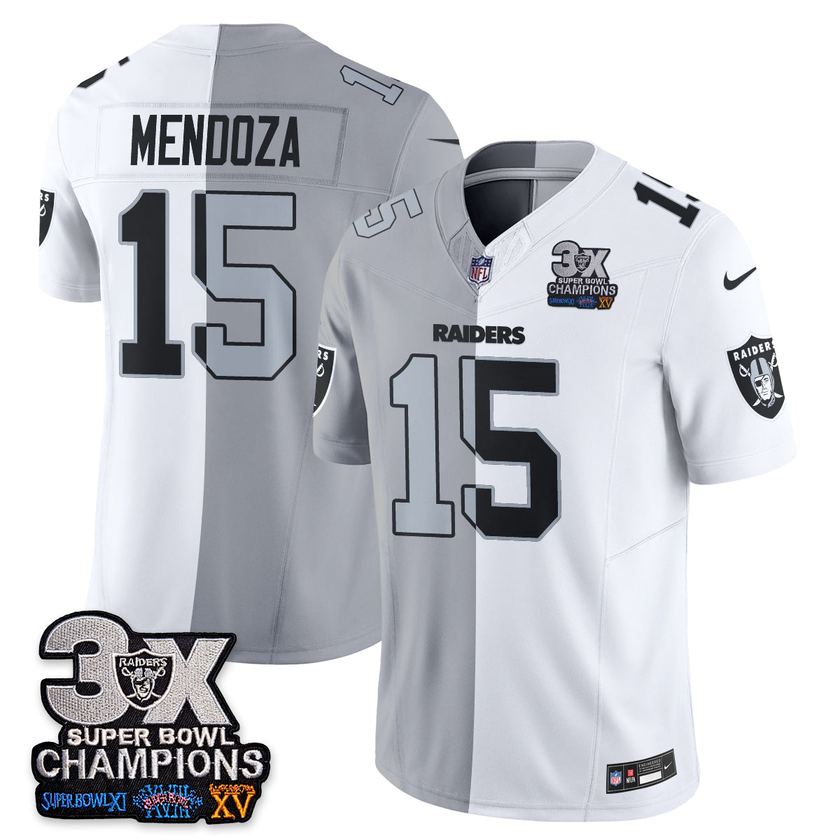 Las Vegas Raiders Split Edition Vapor Jersey - Stitched