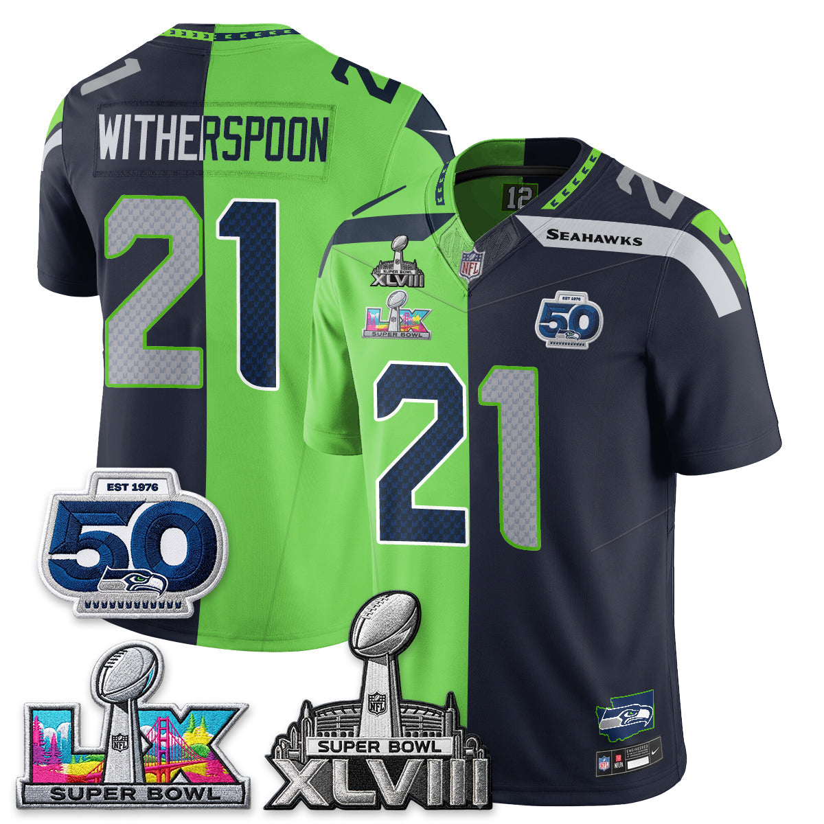 SEA SB LX Champs Split Edition Vapor Jersey - Stitch