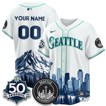 Seattle Mariners City Edition Vapor Custom Jersey - Printed