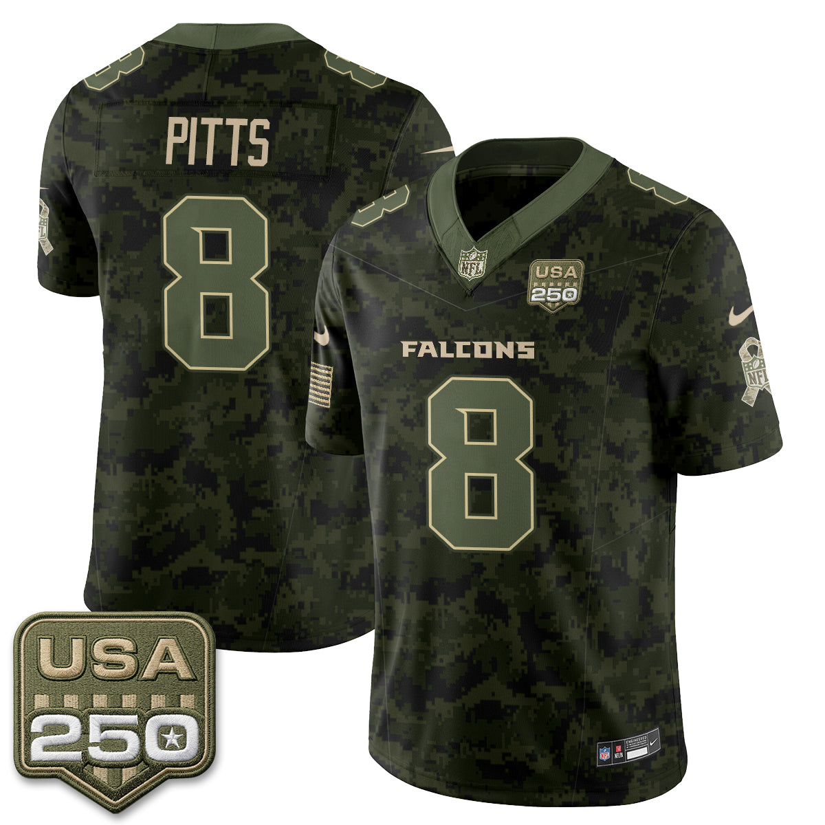Atlanta Falcons 2026 Salute to Service Vapor Jersey - Stitched