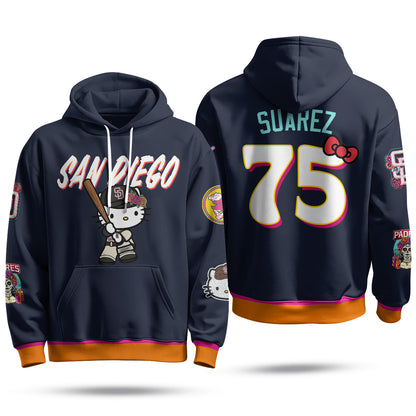 San Diego Padres x Meow KT Fleece Hoodie - Printed