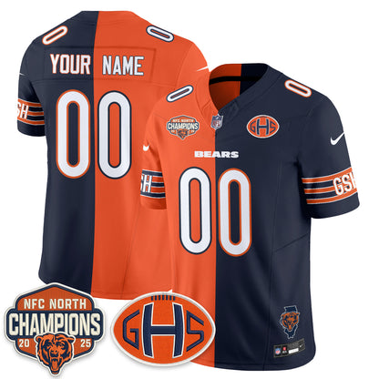 Chicago Bears 2026 Split Edition Vapor Custom Jersey - Stitched