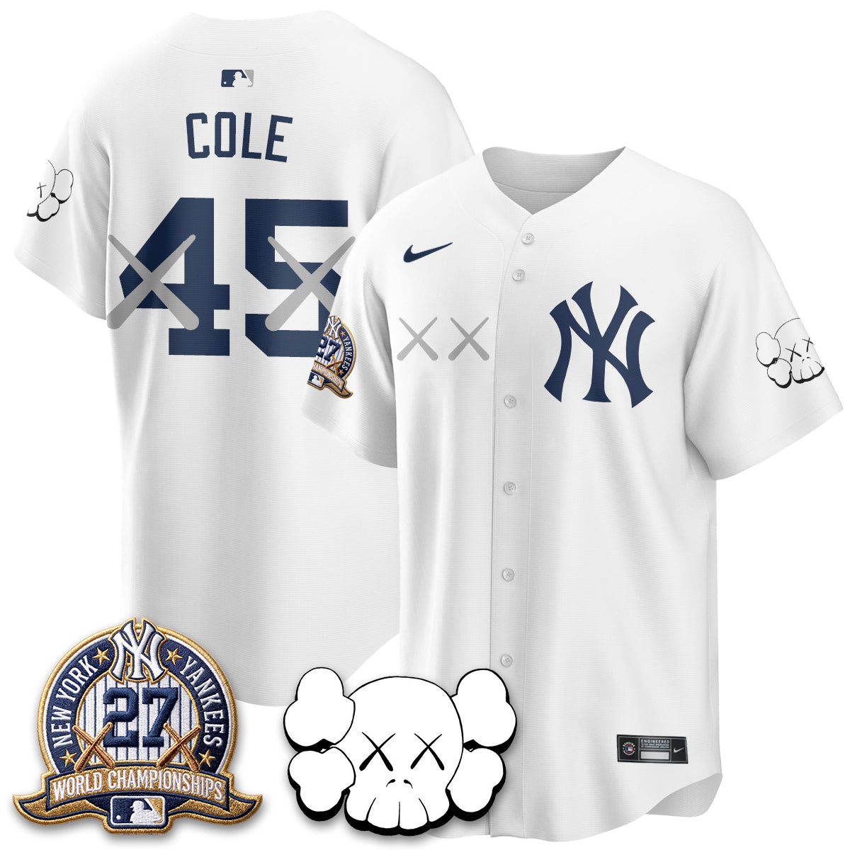 New York Yankees x KAWS Edition Vapor Jersey - Stitched