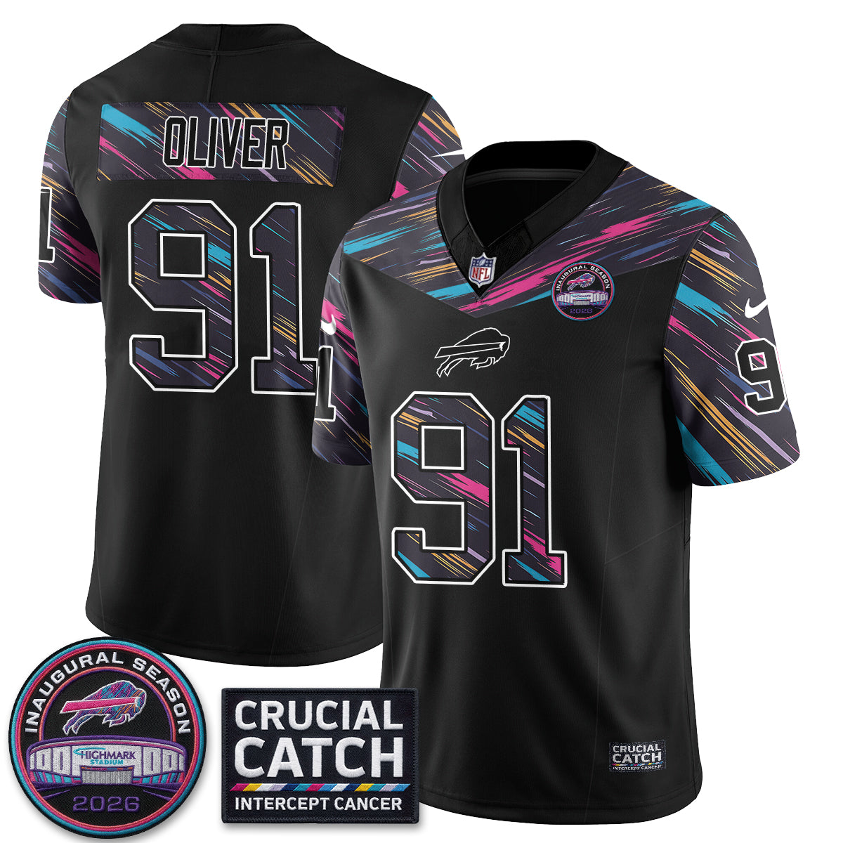 BUF Intercept Cancer 2026 Edition Jersey - Stitched