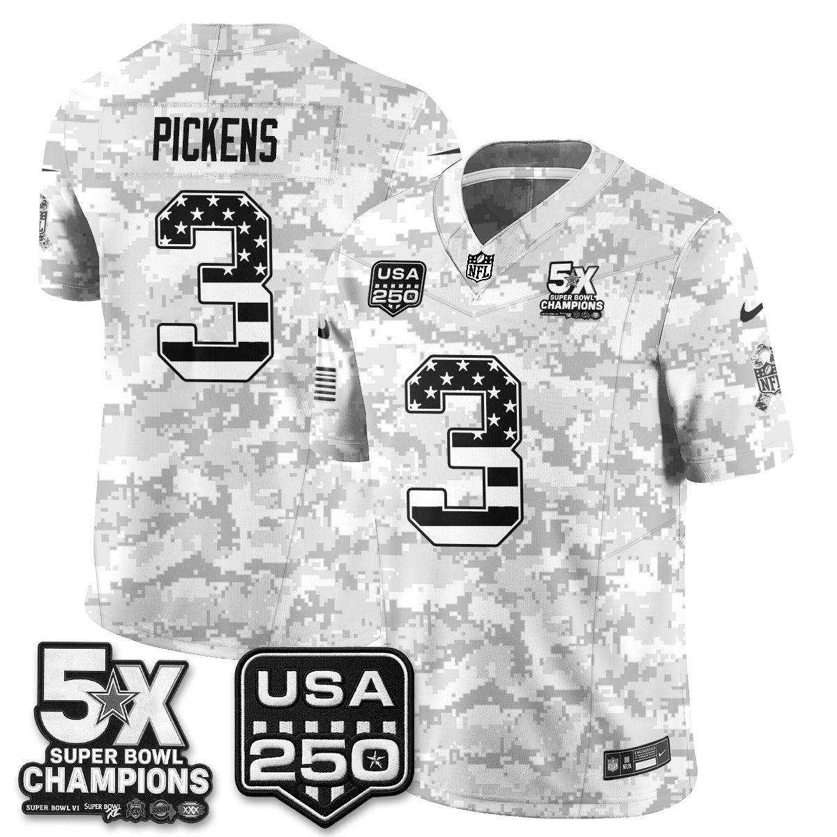 Dallas Cowboys 2026 Salute to Service Edition Vapor Jersey V2- Stitched