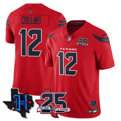 HOU 25th Seasons in 2026 Basic Vapor Limited Jersey - All Stitched