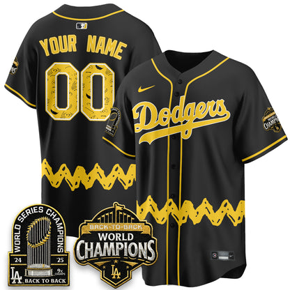 Los Angeles Dodgers x P-nuts Style Vapor Custom Jersey - Stitched