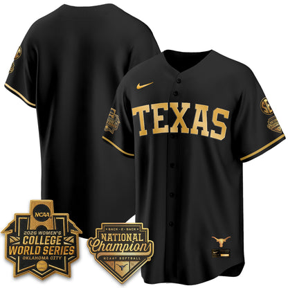 TEX Softball 2026 World Series (WCWS) Vapor Premier Limited Jersey - B2B Champs - Stitched