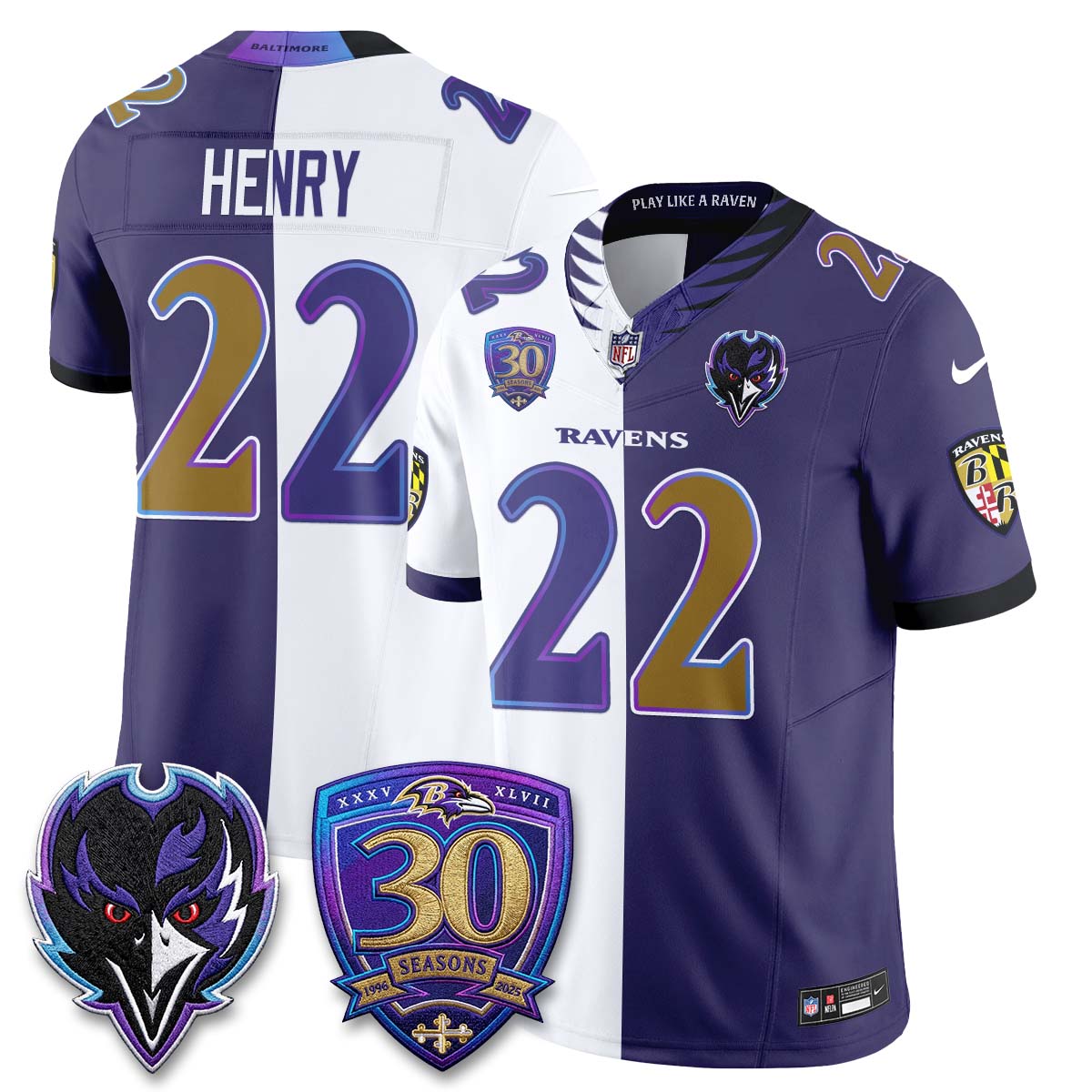 BAL The Next Flight Split Vapor Jersey - Stitched