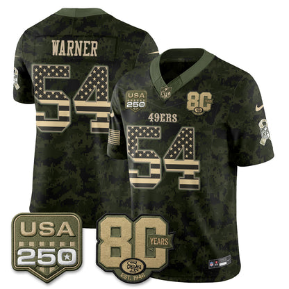 SF 2026 Salute to Service Edition Vapor Jersey - Stitched