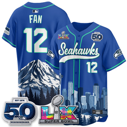 Seattle Seahawks City Edition Vapor Baseball Jersey - Stitch