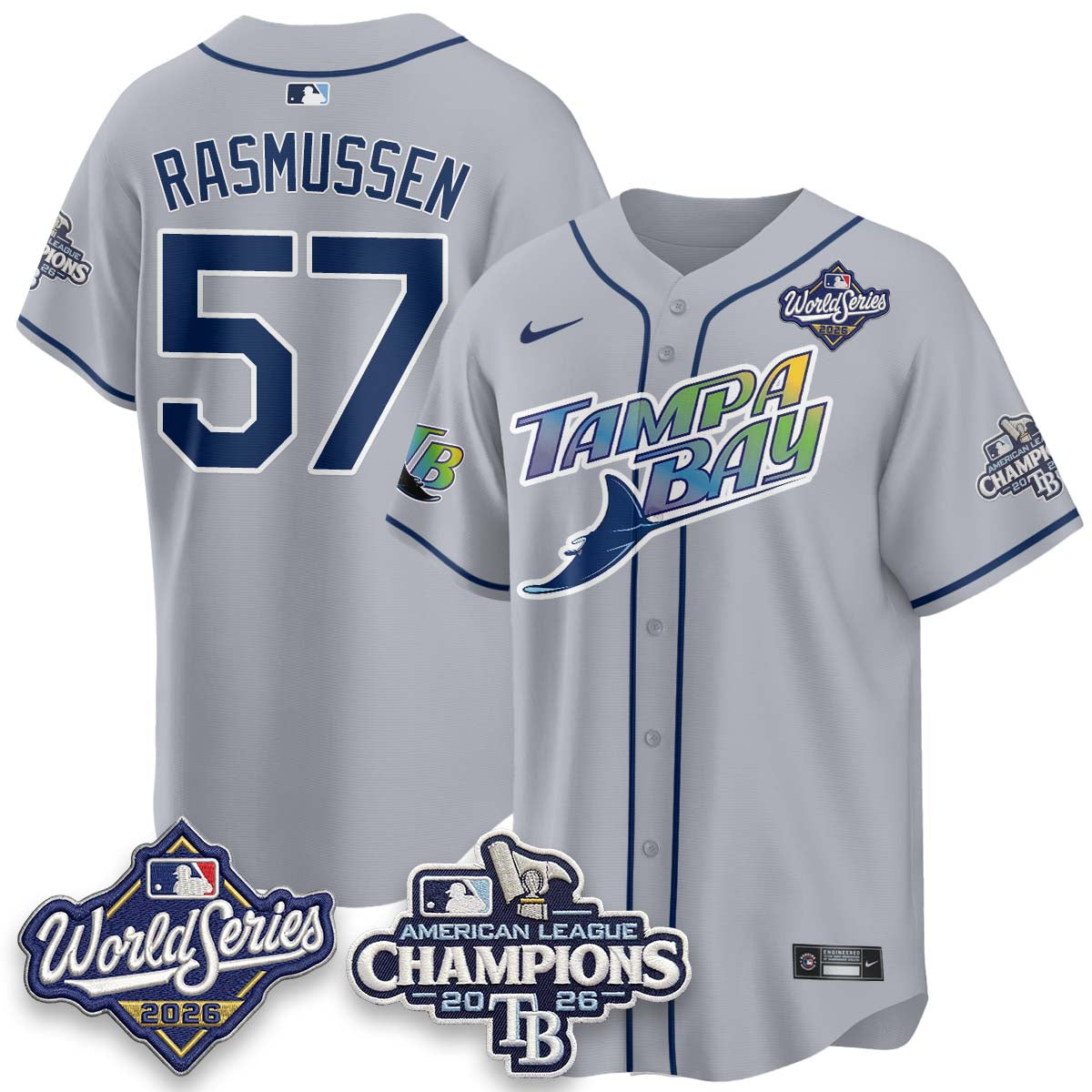 TB 2026 AL Champions Vapor Jersey - Stitched