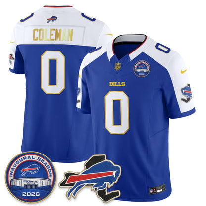 Buffalo Bills 2026 Gold Trim Edition Vapor Jersey - Stitched