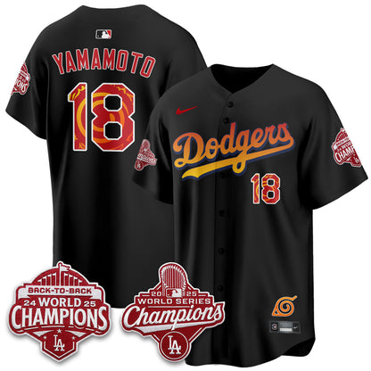 Los Angeles Dodgers x The Knucklehead Ninja Vapor Jersey - Stitched