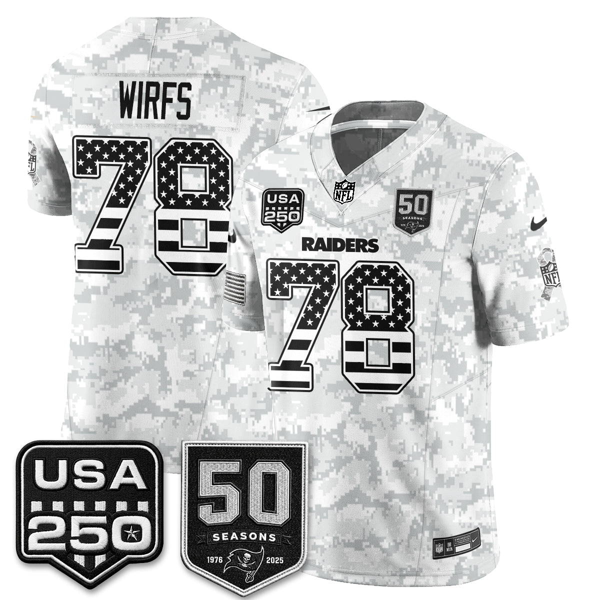 Tampa Bay Buccaneers 2026 Salute to Service Edition Vapor Jersey - Stitched